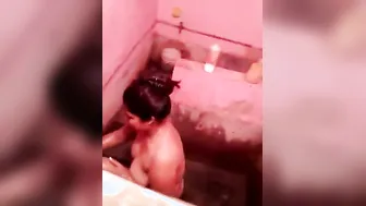 Boyfriend Filming His Girl Bathing Catching Everything On Cam