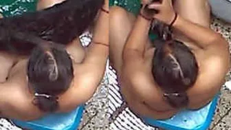 Hidden Cam Catching Aunty Bathing Fully Nude Without Knowing