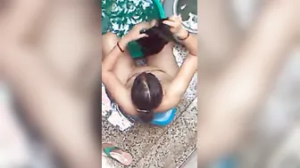 Hidden Cam Catching Aunty Bathing Fully Nude Without Knowing