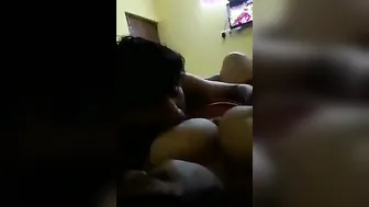 Desi Aunty Getting Her Huge Boobs Sucked By Neighbor Guy
