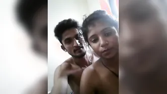 Desi Babe Kissing Boyfriend Topless Getting Hot In Bedroom