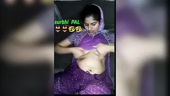 Horny Housewife Playing With Her Natural Tits In Bathroom