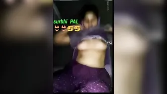 Horny Housewife Playing With Her Natural Tits In Bathroom