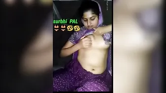 Horny Housewife Playing With Her Natural Tits In Bathroom