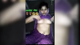 Horny Housewife Playing With Her Natural Tits In Bathroom