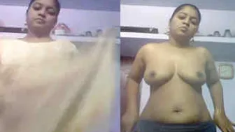 Shy Aunty Changing Her Dress While I Record Her Naked Curves