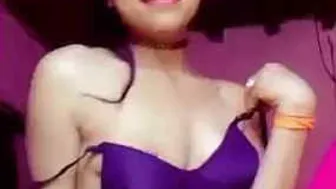 Cute Desi GF Showing Off Her Sexy Boobs On Camera