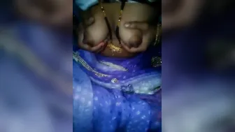 Village Wife Showing Off Tits Giving Hubby A Handjob At Home