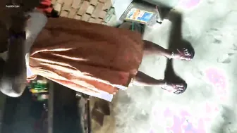 Indian Aunty Coming Out After Bath Wrapped In Towel Secretly