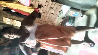 Indian Aunty Coming Out After Bath Wrapped In Towel Secretly
