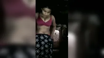 Village GF Getting Dressed While I Secretly Film Her