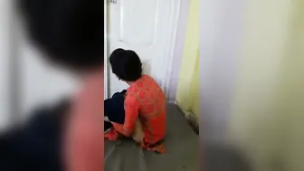 Catching My Shy GF Getting Dressed In Tight Jeans