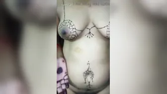 Sexy Indian Wife Completely Naked Showing Her Body Off At Home