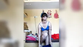 My GF Stripped Down Taking Hot Selfies For Me At Home