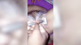 Shaving My Wife Smooth Then Fingering Her Pussy Before Fucking Her