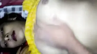 Newlywed Bhabhi Moaning As Hubby Squeezes Her Big Boobs