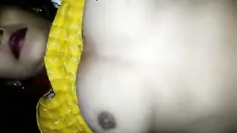 Newlywed Bhabhi Moaning As Hubby Squeezes Her Big Boobs