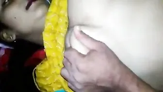 Newlywed Bhabhi Moaning As Hubby Squeezes Her Big Boobs