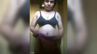 Naked GF Stripping Everything Off For Boyfriend