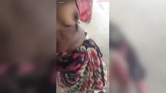 Tamil Aunty Getting Her Big Tits Pressed Hard By Boyfriend