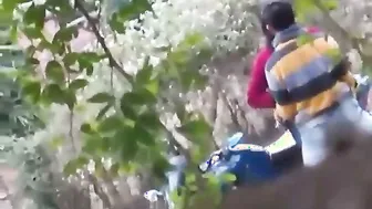 Desi Lovers Getting Frisky Outdoors Kissing And Touching Wild