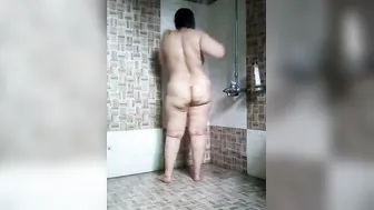Desi GF Taking Hot Morning Shower All Wet And Soapy