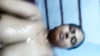 Wife Soaping Big Tits Washing Pussy Recording Shower Session