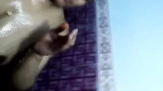 Wife Soaping Big Tits Washing Pussy Recording Shower Session