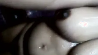 Wife Soaping Big Tits Washing Pussy Recording Shower Session