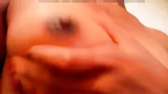 Tamil Girl Squeezing Her Tight Boobs Pinching Hard Nipples