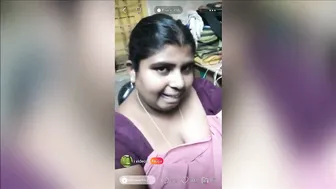 Desi Aunty Teasing With Her Cleavage And Tight Blouse On Camera