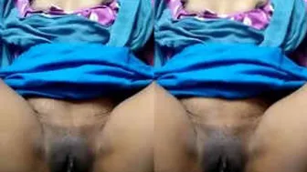 Desi Bhabhi Spreading Dark Pussy Lips Showing Off For Husband