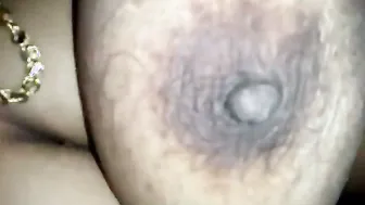 Hubby Squeezing His Wife Massive Natural Tits Recording On Phone