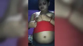 GF Playing With Her Huge Boobs For Me On Video Tonight