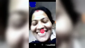 Wife Flashing Her Huge Tits During Naughty Video Call Session