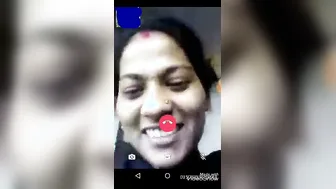 Wife Flashing Her Huge Tits During Naughty Video Call Session