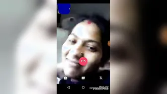 Wife Flashing Her Huge Tits During Naughty Video Call Session