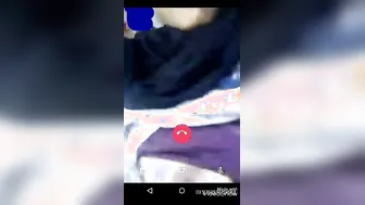 Wife Flashing Her Huge Tits During Naughty Video Call Session