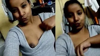 Village Girl Filming Herself Naked In Her Room Being Naughty