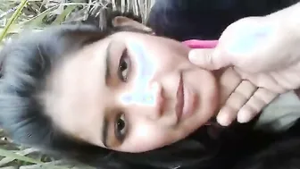 GF Spreading Her Legs Showing Pussy To Boyfriend