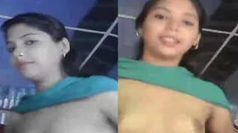Petite Desi Babe Flashing Her Small Perky Tits On Camera