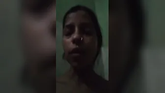 Village Wife Taking Nude Selfie For Her Husband Away At Work