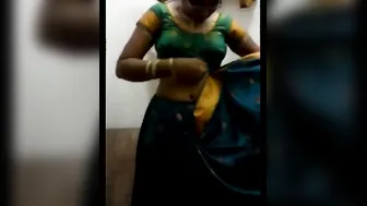 Tamil Slut Removing Saree Revealing Her Pussy And Big Boobs