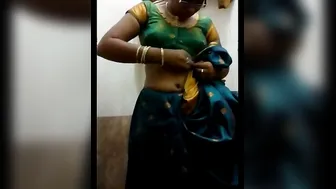 Tamil Slut Removing Saree Revealing Her Pussy And Big Boobs