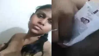 College Slut Inserting Cream And Fingering Her Tight Pussy