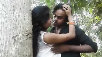 Naughty Couple Fooling Around During Outdoor Shoot Getting Frisky