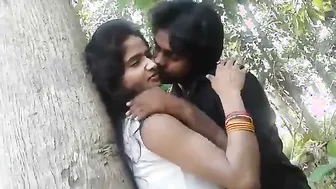 Naughty Couple Fooling Around During Outdoor Shoot Getting Frisky