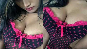 Desi Babe Squeezing Her Nipples Teasing Them On Video Call Live