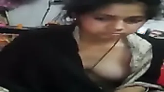 GF Showing Off Her Boobs And Pussy For Her Horny Lover