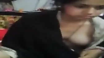 GF Showing Off Her Boobs And Pussy For Her Horny Lover